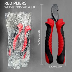 TEMU 물고기 슬리브 압착용 플라이어, 바다 낚시 장비용 디자인, 배터리 없음