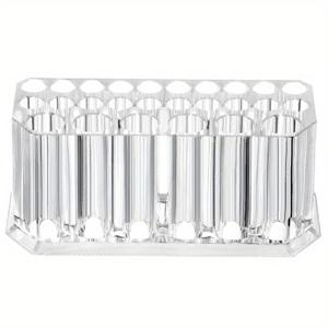 TEMU 26홀 네일 아트 브러쉬 정리대 데스크탑 아이라이너 홀더 화장품 펜 보관대 아크릴 메이크업 브러쉬 홀더 전시 선반 매니큐어 도구 액세서리