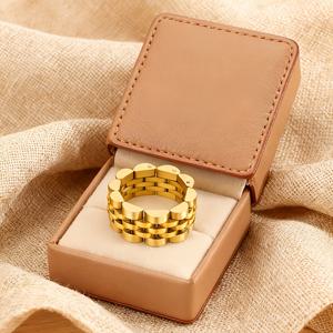 TEMU 남녀공용 스테인리스 스틸 스트랩 & 링 - 선물용 모던 매칭, 데일리웨어, 파티, 사계절 착용 가능 - 내구성 & 다용도 액세서리