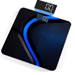 TEMU 1개 파란색 곡선 체중계 스티커, 반투명 PVC 스티커, 크리스마스 할로윈 장식, 쉽게 부착, 잔여물 없음, 체중계 표면 장식용