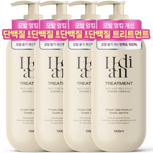 TEMU [모발윤기 50%개선] 2+2 헤디안 단백질 헤어 트리트먼트 1L 대용량 모발 윤기 영양 헤어팩 극손상 손상모 린스