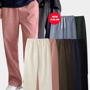 TEMU 파라고나 남여공용 겨울 기모 코듀로이 와이드 밴드팬츠 8컬러