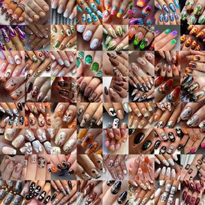 TEMU 240개 랜덤 스타일 프레스온 네일, 사계절 데일리 웨어. 숏 오벌, 스퀘어, 아몬드 쉐입과 발레 영감 믹스. 여성용, 페스티벌 및 파티에 이상적. 광택 마감, 고품질 인조 네일, 접착식 프레스온, 패셔너블 네일 아트