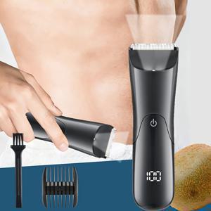 TEMU 2026년형 남녀 공용 전문가용 바디 헤어 트리머, 전신 털 다듬기에 적합한 다기능 헤어 클리퍼, USB 충전식, 비키니 라인 다듬기, R-Sharp 세라믹 블레이드, 습식 및 건식 환경에서 사용 가능
