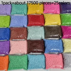 TEMU 17,500개 1.6mm 미니 솔리드 컬러 시드 비즈, 25가지 컬러 고품질 체코 유리 시드 비즈, DIY 목걸이, 귀걸이, 팔찌 제작용 스페이서 비즈, 파티 장식 용품
