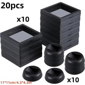 TEMU 10개 박스 + 10개 베이스 3D 투명 사각 디스플레이 스탠드 (블랙 베이스) - PE 필름 보석 보관함, 나비 표본, 메달, 보석 보관용 - 어버이날 & 독립기념일 선물, 나비 장식, 보석함에 이상적