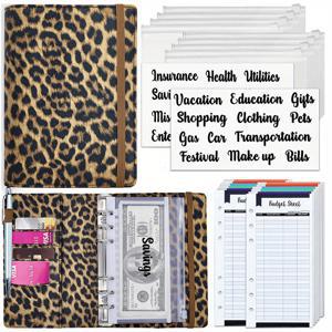 TEMU 지퍼 봉투 및 비용 예산 시트가 있는 예산 바인더,현금용 돈 정리함,예산 및 저축을 위한 현금 봉투가 있는 A6 돈 바인더