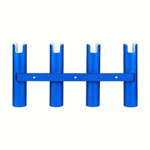 TEMU 1개 중장비 해양용 보트 낚싯대 홀더 4튜브 벽걸이 낚싯대 - 염수 부식 방지, 요트, 낚시, 카약, RV, 캠핑용 - 낚싯대 보관 및 건웨일 마운트 설치