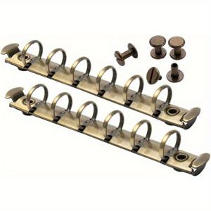 TEMU A4, A5, B5, A6, A7 사진 앨범 및 문서 정리용 바인딩 클립 2세트