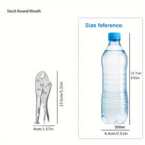 TEMU 1개 5인치 고강도 잠금 플라이어 조절 가능한 금속 얼굴, 고품질 인체공학적 그립 - 목공용 다기능 압력 클램프, 용접 및 금속 수리용 | 조절 가능 클램프 | 메탈릭 바디, 목재 클램프