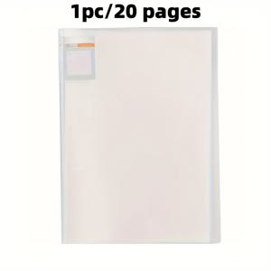 TEMU 1개 튼튼한 ABS 플라스틱 A3 투명 파일 폴더 - 20페이지 용량, 사무실, 교실 및 회의실 문서, 그림 및 포스터 보관, 회의실 액세서리|투명한 보관|튼튼한 보관 가방