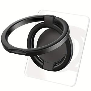 TEMU 아이폰 삼성 및 기타 휴대전화를 위한 360도 회전 가능한 조절 가능한 금속 이중 휴대전화 링 그리퍼|핸드폰거치대|휴대폰거치대