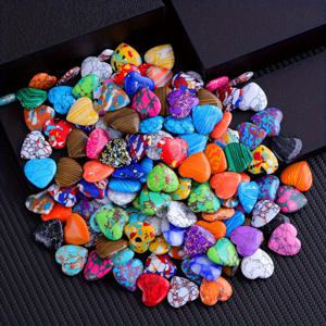TEMU 35/65/100개 혼합 종류 대량 조각된 엄지 손바닥 포켓 DIY 만들기 정원 어항 방 파티 장식 컬렉션 표본 남녀 공용 휴일 선물 (천연 스톤 다중 재료 조합 세트) 어머니날 선물