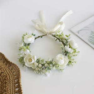 TEMU 웨딩 시즌 여성용 스위트 인조 카멜리아 신부 헤어밴드 조절 가능 사이즈 웨딩 헤어 액세서리 파티 머리 장식 여름 파티 헤어 오너먼트