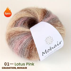 TEMU 생생한 무지개 색상의 5가지 실, 손으로 염색 및 그라데이션 염색, 크로셰 및 뜨개질 스카프 및 스웨터에 적합