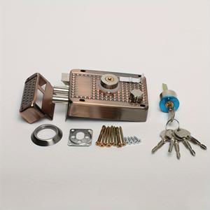 TEMU FBENDRIX 1개 헤비듀티 구리도금 외부 도어락 실린더 및 키 포함, 방범 빈티지 스타일 자물쇠, 철문, 스테인리스 스틸 문, 목재 문에 적합, 앤티크 철문 스테인리스 스틸 자물쇠, 앤티크 브론즈 방범 자물쇠, 클래식 패드락 디자인,러스틱 도어 하드웨어,고보안 잠금장치,문용 자물쇠,골동품 애호가,빈티지 장식 애호가