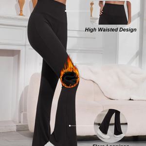 TEMU 여성용 초극세사 안감 레깅스, 겨울철 추운 날씨에 운동, 요가, 러닝에 완벽