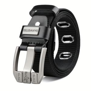 TEMU DANWEITESI 남성 패션 다용도 캔버스 벨트, 합금 스냅 버클, 캐주얼 스타일 작업 바지 벨트, 야외 레저용, 심플 학생 청바지 벨트, 친구 및 가족을 위한 이상적인 선물|남자벨트