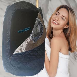 TEMU 휴대용 사우나 텐트 스팀룸 (스팀기 미포함) - 싱글 사이즈 개인용 풀 바디