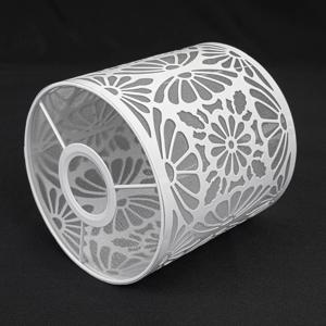 TEMU 1개 모던 메탈 클립온 램프 쉐이드 - 캔들라브라/ 호환, 홀로우 아웃 드럼 라이트 쉐이드, 튜브형 테이블/펜던트용, & 테이블에 적합