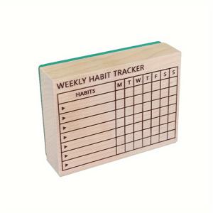 TEMU 1개/대형 나무 주간 펀치 스탬프 (숫자 0-9 & 스크립트 글자) - 스크랩북, 플래너 스탬프, 저널링, 게시판 정리용 - 교사, 취미 활동가, 캘리그래퍼를 위한 나무 스탬프 (적합)