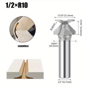 TEMU GHTYONG 12.7mm 아크 통합 목공 라우터 비트 - 라우터 테이블용 원형 홈 도구, 목재 및 단단한 바닥에 이상적
