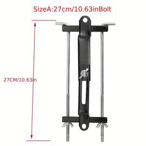 TEMU 조절 가능한 배터리 홀드 다운, J 볼트가 있는 배터리 크로스바, SUV 차량에 적합, 좋은 접촉, 부식 저항성 (볼트 길이 10.63인치 / 27cm)