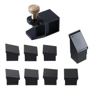 TEMU 알루미늄 합금 및 플라스틱 도브테일 가이드 레일 톱 게이지 교체 가능한 도브테일 지그 도브테일 마킹 게이지 자석이 있는 정밀 각도 절단용 45/90도 1:4 1:5 1:6 1:7 1:8 1:9