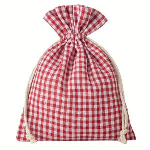 TEMU 10개/팩, 3가지 일반 색상, 9가지 크기 중 선택, 카운티 스타일 린넨 체크 드로스트링 가방, 직물 포장 가방, 보석, 비누, 촛불, 선물, 옷, 공예 및 기타 포장에 사용할 수 있습니다. 데이, 라마단, 부활절, 크리스마스, 생일, 결혼식, 파티 선물에 적합합니다.