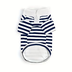 TEMU 애완동물 옷, 줄무늬 셔츠 고양이 옷, 강아지 옷 줄무늬 티셔츠, 소형 및 중형 개에 적합, 래그돌 고양이 브리티시 쇼트헤어 블루 고양이 골든 그라데이션 펫 고양이