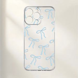 TEMU 블루 보우 타이 디자인의 폰 케이스, UV 기술로 인쇄되어 360도 완전한 보호를 제공합니다. 아이폰 모델 11부터 16까지, 프로 맥스, XR, X/XS, 7, 8 플러스, SE, 미니 포함, 독특하고 창의적인 인격을 보여줍니다.
