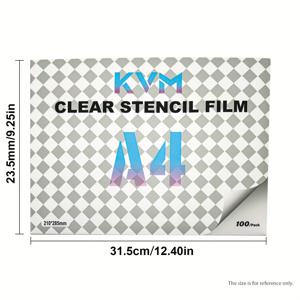 TEMU 100/200장 KVM 투명 타투 전사 필름 - A4 사이즈 무취 스텐실, 정교한 만다라 디자인, 전문가 및 초보자용 임시 바디 아트 스텐실, 세밀한 패턴, 매끄러운 표면, 창의적인 프로페셔널 타투 스텐실|A4용지