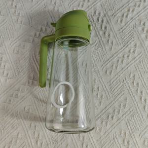 TEMU 600ml/20oz 두 배 원자화 및 밀봉 실리콘 링이 있는 다색 주방 가제트, 두꺼운 유리 오일 디스펜서, 에어 프라이어나 요리, 바베큐, 샐러드용 비스틱 올리브 병 스프레이 및 붓기