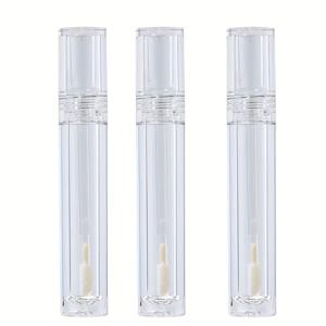 TEMU 2/3pcs 비어있는 립글로스 튜브 5ml 투명 립글로스 용기 투명 재충전 립스틱 용기 립밤 병 눈썹 성장 액체 튜브 화장품 용기 고무 플러그 포함