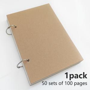 TEMU 사무용 건설 공학 아트 휴대용 두꺼운 드로잉 북 스케치북 루스리프 분리 가능한 그림책