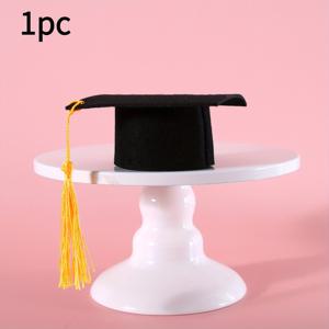 TEMU 1pc 귀여운 애완동물 졸업 모자 - 턱시도, 폴리에스터, 고양이 및 개 역할 놀이, 파티 의상, 소형 중형 품종, 애완동물 액세서리 | 재미있는 애완동물 장비 | 내구성 있는 폴리에스터 모자, 애완동물 액세서리