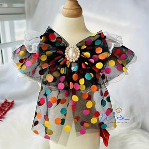 TEMU 1pc 폴카 도트 레이스 애완동물 스카프, XS-S-M-L, 빈티지 개 고양이 목걸이 스카프, 데이 선물, 고양이와 개용을 위한 패션 파티 의상, 모든 계절에 적합, 사진 촬영/여행