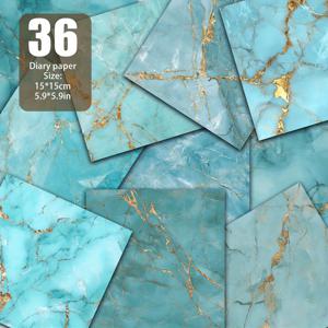 TEMU 라피스 라즐리 패턴 골드 포일 마블 스크랩북 용지, 수제 종이, 인사말 카드, 배경 매트, 정크 저널, 공예, 배경 장식, 빈티지 다이어리, 인사말 카드 제작에 적합한 재료 용지