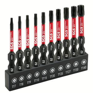 TEMU 10개 50mm/2인치 Torx 임팩트 드라이버 비트 세트 | 플라스틱 제품, 목공, 가정, 공장, 사무실에서 금속 가공에 적합