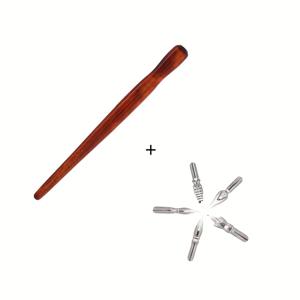 TEMU Seamiart 필기구 니브 디프 펜 5개, 필기구 홀더 1개 포함, 손으로 그린 필기, , 애니메이션 만화, 캘리그라피용