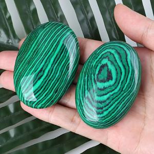 TEMU 1개/2개 천연 말라힛 및 팜 스톤 비누석, 타원형 차크라 밸런싱 스톤 장식용, 독특한 광택 스톤 선물, 방 및 테이블 장식에 적합, .에 이상적인 선택