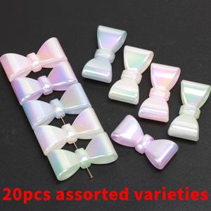 TEMU 20개 3.8x1.9cm 랜덤 컬러 믹스 라이트 컬러 리본형 아크릴 비즈 크리에이티브 펜 주얼리 만들기 참 DIY 목걸이 팔찌 액세서리 비즈 & 비즈 어소트먼트 걸리 스타일 커플 팔찌 휴대폰 체인 핸드메이드 소품