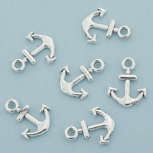 TEMU 50개 앵커 펜던트 빈티지 합금 액세서리, 해양 선박 방향타 참 장식 DIY 목걸이, 귀걸이, 팔찌, 가방 참, 헤어 액세서리 제작용 재료