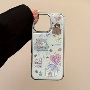 TEMU 아이폰 16 프로 맥스, 16 플러스, 16 프로, 16, 15 프로 맥스, 15 플러스, 15 프로, 15, 14 프로 맥스, 14 맥스, 14 프로, 14, 13 프로 맥스, 13 프로, 13, 12 프로 맥스, 12 프로, 12, 및 11 전화 케이스에 적합한 소파 곰 레진 패턴입니다.