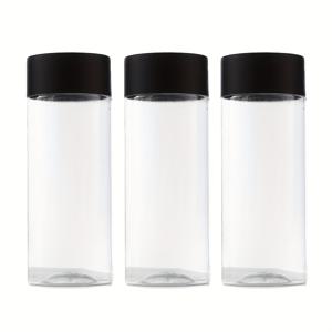 TEMU 240g 클리어 플라스틱 비즈 병, 블랙 뚜껑 - 스크루 캡, DIY 공예, 보석 만들기 및 향 비즈 보관용으로 재충전 및 내구성이 뛰어난 비즈 액세서리