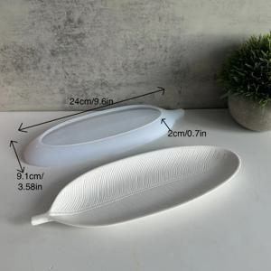 TEMU 레진 및 실리콘 주얼리 제작 몰드 (잎 모양 접시, 접시, 트레이, 석고 몰드 포함) 및 가구 장식 장식품