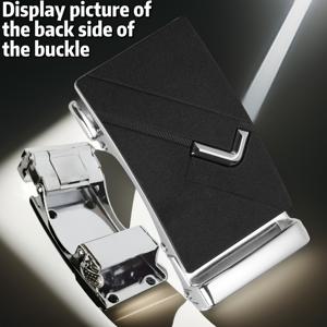 TEMU 남성용 모던 자동 버클 벨트, 나일론 캔버스 스트랩용으로 디자인됨