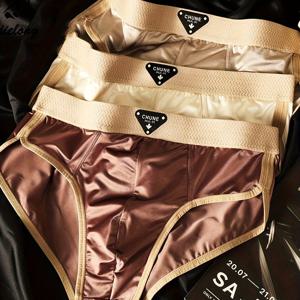 TEMU 남성용 미드라이즈 박서 브리프 5팩, 멀티컬러, 부드러운 아이스 실키 섬유, 편안한 남성 속옷, 트렌디/ 박서 브리프, 여름용 아이스 실키 섬유로 시원한 착용감 - 부드럽고 통기성 좋으며 내구성 강함, 일상복, 정장, 캐주얼 스포츠에 적합