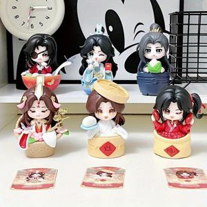 TEMU 티안관 치후 PVC 수집용 블라인드 박스 피규어, 애니메이션 스타일 디자인, 홈 데코 및 데스크탑 디스플레이에 적합, 친구를 위한 이상적인 선물