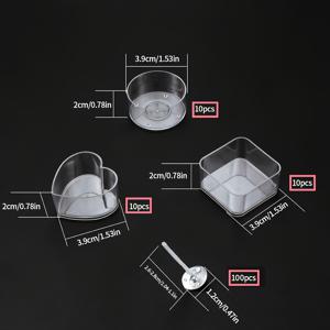 TEMU 캔들 홀더 및 심지 세트 130개, 티라이트 캔들 홀더 30개, 심지 100개 포함, 플라스틱 티라이트 컵, 캔들 홀더, 왁스 용해 주석 몰드 스탠드, DIY 캔들 만들기 키트, 캔들 만들기